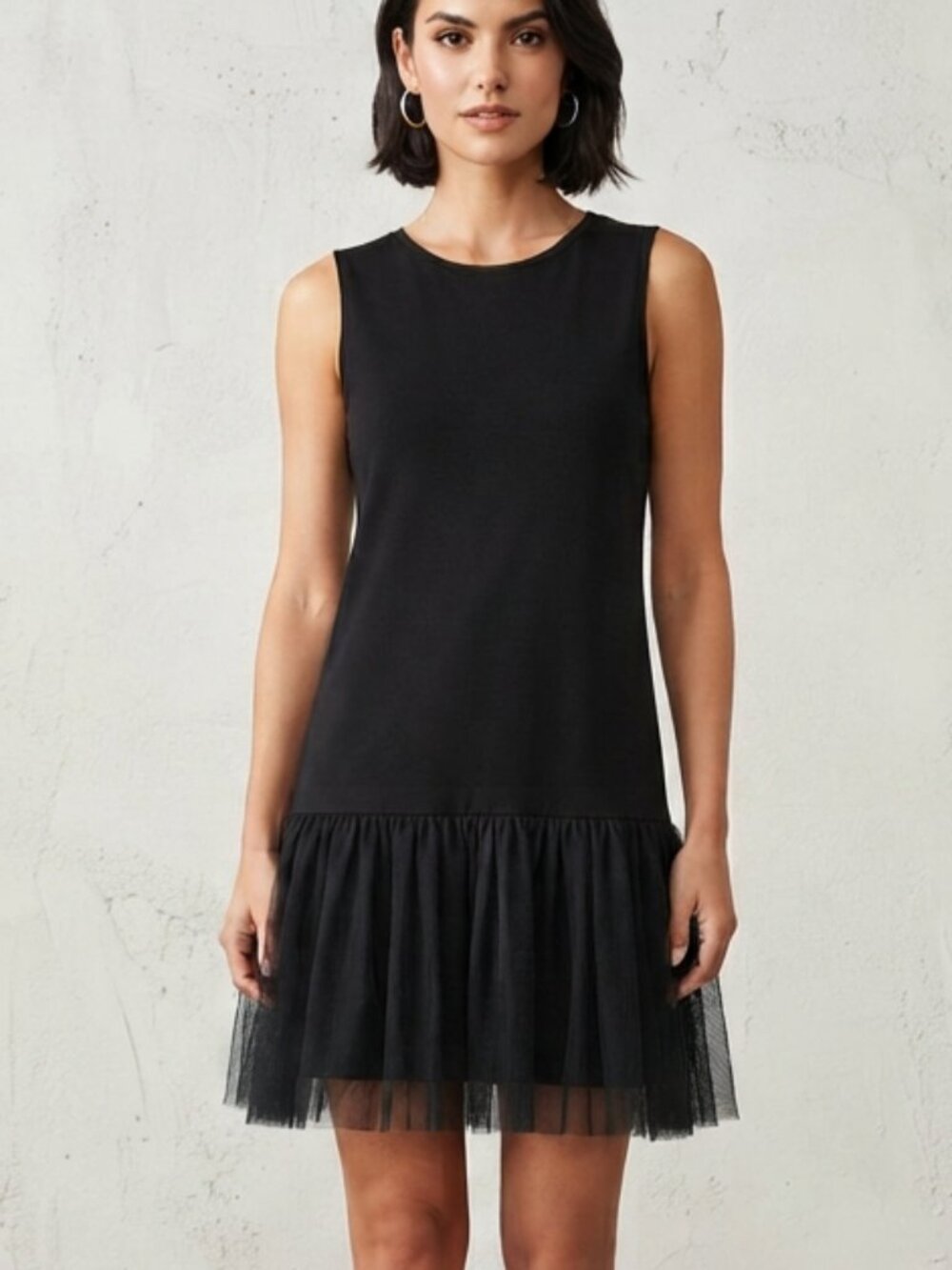 NWT Trisha Tyler tulle flounce hem Dress S